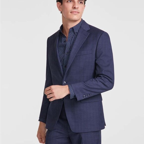 TALLIA Men's Deep Blue Blazer size 38 R EUC - Picture 1 of 3